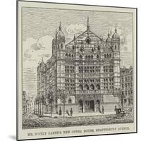 Mr D'Oyly Carte's New Opera House, Shaftesbury Avenue-null-Mounted Giclee Print