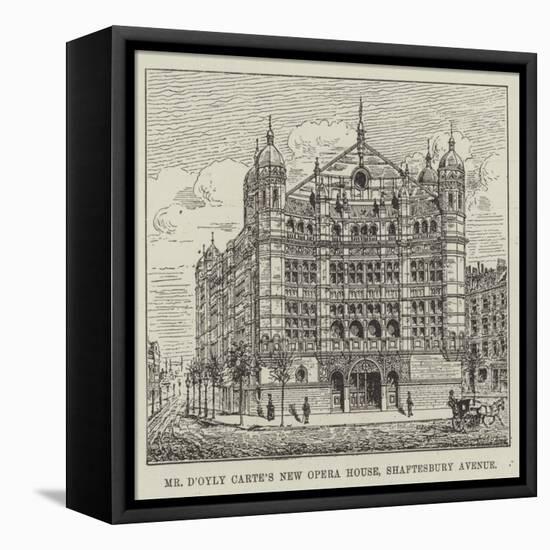 Mr D'Oyly Carte's New Opera House, Shaftesbury Avenue-null-Framed Stretched Canvas