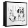 Mr. Darcy Finds Elizabeth Bennet Tolerable-Hugh Thomson-Framed Stretched Canvas