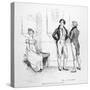 Mr. Darcy Finds Elizabeth Bennet Tolerable-Hugh Thomson-Stretched Canvas