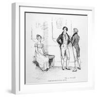 Mr. Darcy Finds Elizabeth Bennet Tolerable-Hugh Thomson-Framed Photographic Print