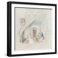 Mr Darcy Writing, 2010-Caroline Hervey-Bathurst-Framed Giclee Print