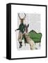 Mr Deer and Mrs Rabbit-Fab Funky-Framed Stretched Canvas