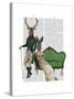 Mr Deer and Mrs Rabbit-Fab Funky-Stretched Canvas