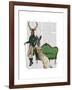 Mr Deer and Mrs Rabbit-Fab Funky-Framed Art Print