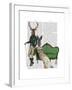 Mr Deer and Mrs Rabbit-Fab Funky-Framed Art Print