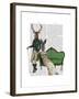 Mr Deer and Mrs Rabbit-Fab Funky-Framed Art Print