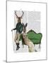 Mr Deer and Mrs Rabbit-Fab Funky-Mounted Art Print