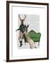 Mr Deer and Mrs Rabbit-Fab Funky-Framed Art Print