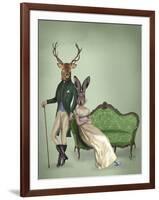 Mr Deer and Mrs Rabbit-Fab Funky-Framed Art Print