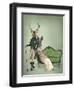 Mr Deer and Mrs Rabbit-Fab Funky-Framed Art Print