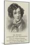 Mr Disraeli, Afterwards Lord Beaconsfield-Alfred-edward Chalon-Mounted Giclee Print