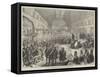 Mr Disraeli Receiving Addresses in the Great Hall, Pomona Gardens, Manchester-null-Framed Stretched Canvas