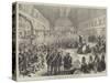 Mr Disraeli Receiving Addresses in the Great Hall, Pomona Gardens, Manchester-null-Stretched Canvas