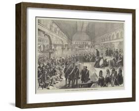 Mr Disraeli Receiving Addresses in the Great Hall, Pomona Gardens, Manchester-null-Framed Giclee Print