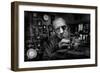 Mr. Domenico, the Watchmaker, to Work with Complicated Mechanisms-Antonio Grambone-Framed Photographic Print