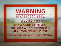 Restricted Access Sign-Mr Doomits-Photographic Print