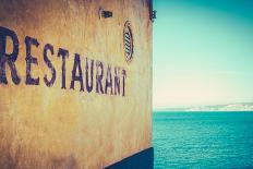 Retro Rustic Restaurant by the Sea-Mr Doomits-Photographic Print