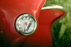 Vintage Red Moped Odometer Detail-Mr Doomits-Photographic Print