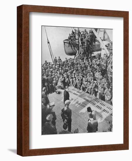 Mr. Eden with the Anzacs, 1940, (1940)-null-Framed Photographic Print