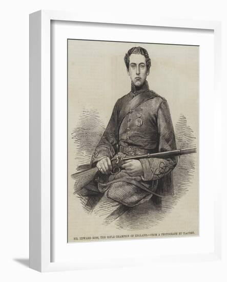 Mr Edward Ross, the Rifle Champion of England-null-Framed Giclee Print