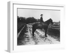 Mr. Eugene Du Pont's Boy on Horseback-Pierre Gentieu-Framed Giclee Print