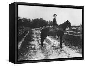 Mr. Eugene Du Pont's Boy on Horseback-Pierre Gentieu-Framed Stretched Canvas