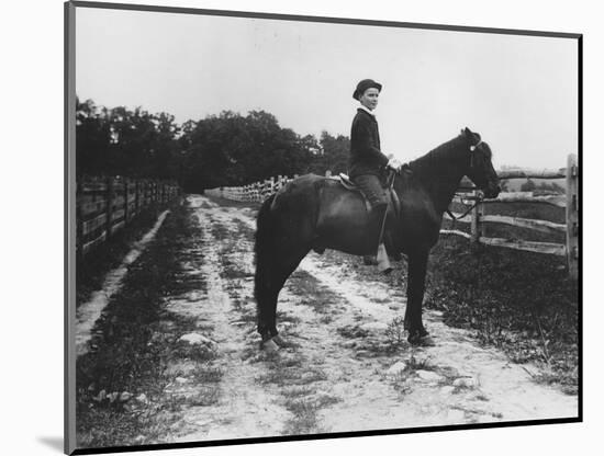 Mr. Eugene Du Pont's Boy on Horseback-Pierre Gentieu-Mounted Giclee Print