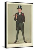 Mr F E Smith, a Successful First Speech, Moab Is My Washpot, 16 January 1907, Vanity Fair Cartoon-Sir Leslie Ward-Framed Stretched Canvas