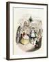 Mr. Fezziwig's Ball, from "A Christmas Carol" by Charles Dickens (1812-70) 1843-John Leech-Framed Giclee Print