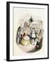 Mr. Fezziwig's Ball, from "A Christmas Carol" by Charles Dickens (1812-70) 1843-John Leech-Framed Giclee Print