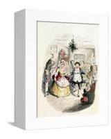 Mr. Fezziwig's Ball, from "A Christmas Carol" by Charles Dickens (1812-70) 1843-John Leech-Framed Stretched Canvas