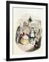 Mr. Fezziwig's Ball, from "A Christmas Carol" by Charles Dickens (1812-70) 1843-John Leech-Framed Giclee Print