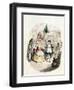 Mr. Fezziwig's Ball, from "A Christmas Carol" by Charles Dickens (1812-70) 1843-John Leech-Framed Giclee Print