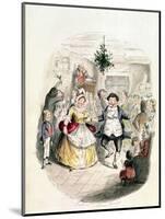 Mr. Fezziwig's Ball, from "A Christmas Carol" by Charles Dickens (1812-70) 1843-John Leech-Mounted Giclee Print