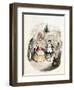 Mr. Fezziwig's Ball, from "A Christmas Carol" by Charles Dickens (1812-70) 1843-John Leech-Framed Premium Giclee Print