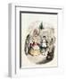 Mr. Fezziwig's Ball, from "A Christmas Carol" by Charles Dickens (1812-70) 1843-John Leech-Framed Premium Giclee Print