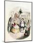 Mr. Fezziwig's Ball, from "A Christmas Carol" by Charles Dickens (1812-70) 1843-John Leech-Mounted Premium Giclee Print