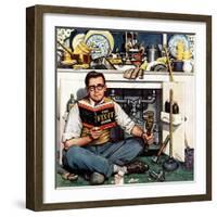 "Mr. Fix-It", January 14, 1956-Stevan Dohanos-Framed Giclee Print