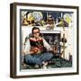 "Mr. Fix-It", January 14, 1956-Stevan Dohanos-Framed Giclee Print