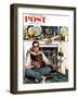 "Mr. Fix-It" Saturday Evening Post Cover, January 14, 1956-Stevan Dohanos-Framed Giclee Print