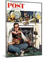 "Mr. Fix-It" Saturday Evening Post Cover, January 14, 1956-Stevan Dohanos-Mounted Giclee Print