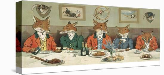 Mr Fox's Hunt Breakfast-Harry B Neilson-Stretched Canvas