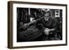 Mr. Francesco During the Cleanup Phase.-Antonio Grambone-Framed Photographic Print