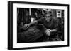 Mr. Francesco During the Cleanup Phase.-Antonio Grambone-Framed Photographic Print