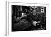 Mr. Francesco During the Cleanup Phase.-Antonio Grambone-Framed Photographic Print