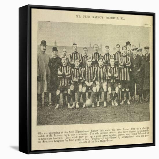Mr Fred Karno's Football XI-null-Framed Stretched Canvas
