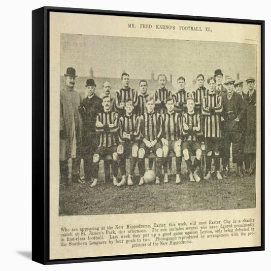 Mr Fred Karno's Football XI-null-Framed Stretched Canvas