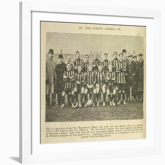 Mr Fred Karno's Football XI-null-Framed Giclee Print