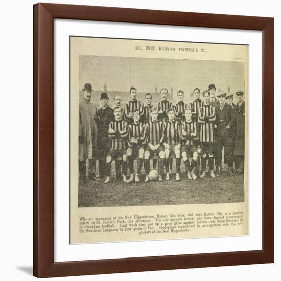 Mr Fred Karno's Football XI-null-Framed Giclee Print